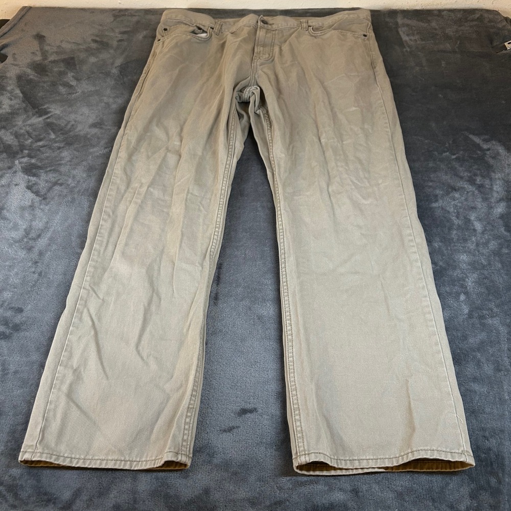 Old Navy Straight Built In Tough Khaki‎ Pants Mens 40x32" Beige Casual Workwear